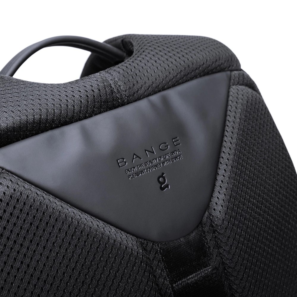 Rucsac laptop 15.6", casual business, pentru calatorii, impermeabil, BANGE, 45x33x19 cm, Negru