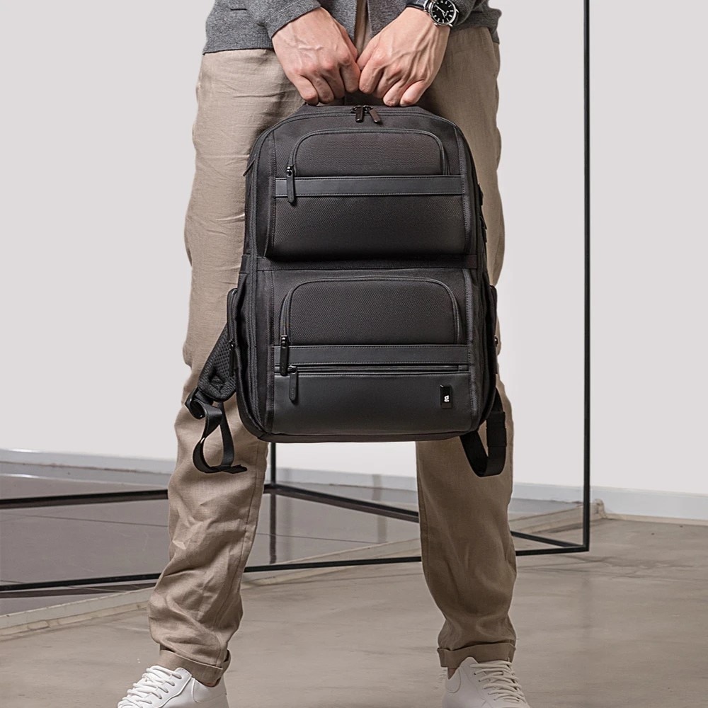 Rucsac laptop 15.6", casual business, pentru calatorii, impermeabil, BANGE, 45x33x19 cm, Negru