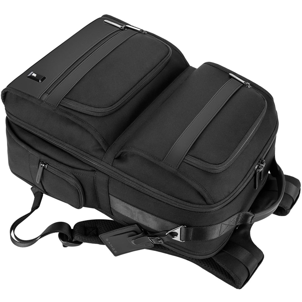 Rucsac laptop 15.6", casual business, pentru calatorii, impermeabil, BANGE, 45x33x19 cm, Negru
