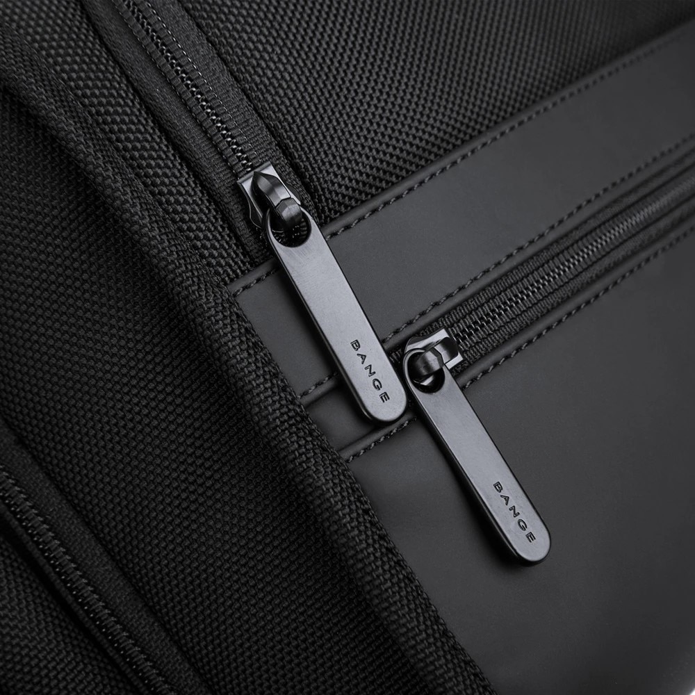 Rucsac laptop 15.6", casual business, pentru calatorii, impermeabil, BANGE, 45x33x19 cm, Negru