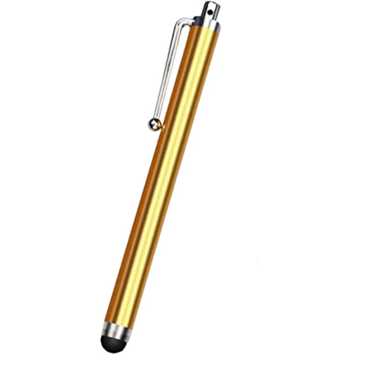 Creion Stylus Pen 11 cm- Eleganta si precizie pentru tableta, telefon si laptop cu touch screen in culoarea Golden yellow