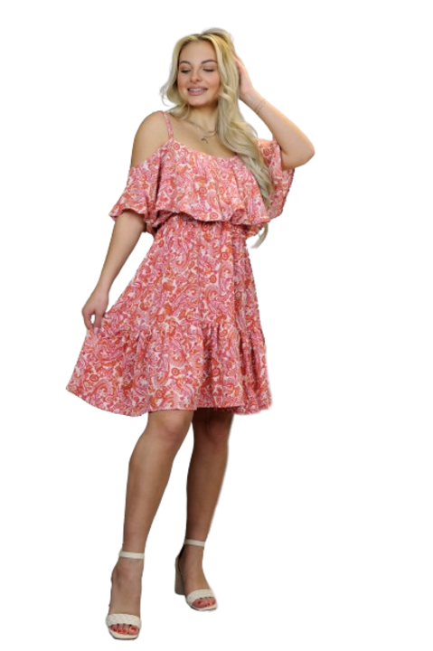 Rochie, Rivemia, Poliester, Portocaliu, ONE SIZE