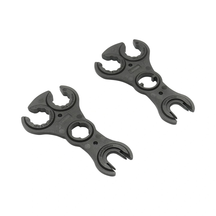 Set de 2 chei TETRA POL pentru strans conectori / mufe solare MC4, NP4, H4, negru