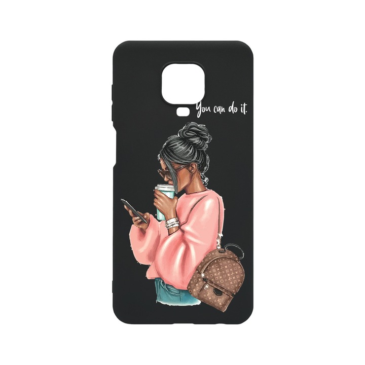 Husa BestCase® Slim SIlicon 0.8MM, Compatibila Cu Xiaomi Redmi Note 9 Pro Max, Shopping Girl, Rezistenta la uzura, B 962