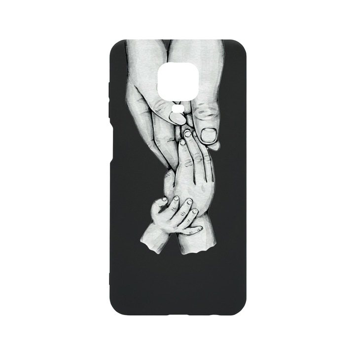 Husa BestCase® Slim SIlicon 0.8MM, Compatibila Cu Xiaomi Redmi Note 9 Pro, Family, Rezistenta la uzura, B 959