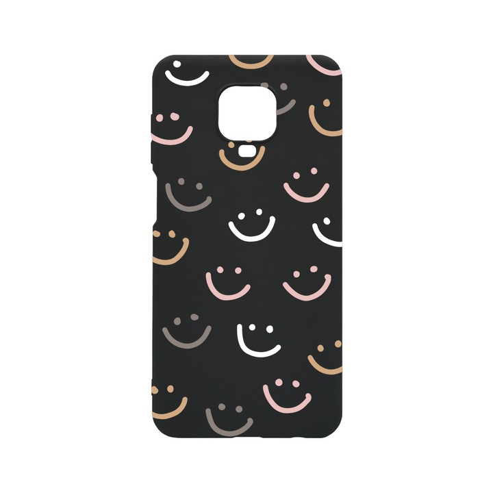 Husa BestCase® Slim SIlicon 0.8MM, Compatibila Cu Xiaomi Redmi Note 9 Pro, Smile Please, Rezistenta la uzura, B 985