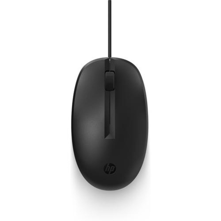 Кабелна мишка, кабелна мишка HP 125, 1200dpi, черна