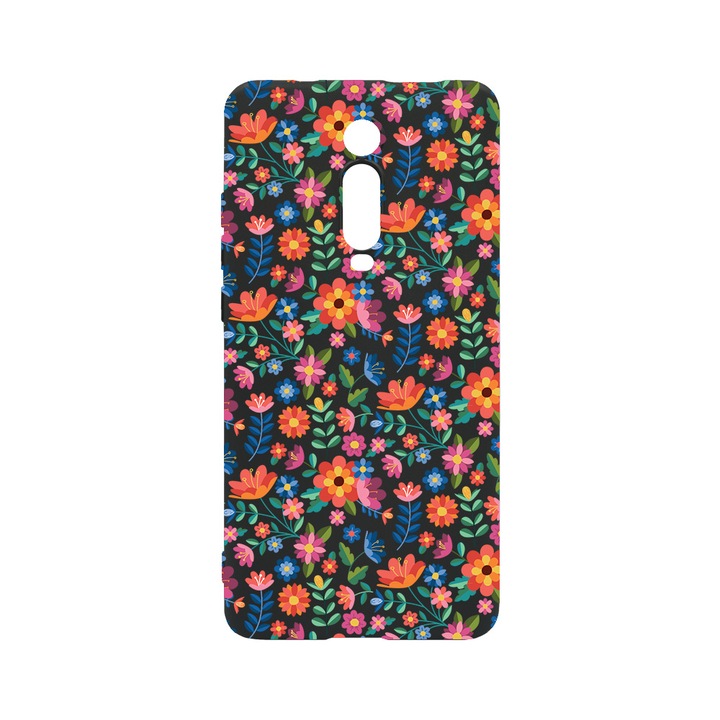 Husa BestCase® Slim SIlicon 0.8MM, Compatibila Cu Xiaomi MI 9T / Mi 9T Pro, Flower Pattern, Rezistenta la uzura, B 953
