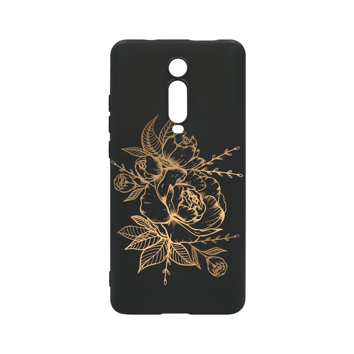 Husa BestCase® Slim SIlicon 0.8MM, Compatibila Cu Xiaomi MI 9T / Mi 9T Pro, Golden Rose, Rezistenta la uzura, B 989