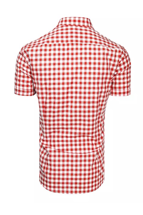 Férfi kockás ing, Dstreet, Nalnt, fehér, M INTL