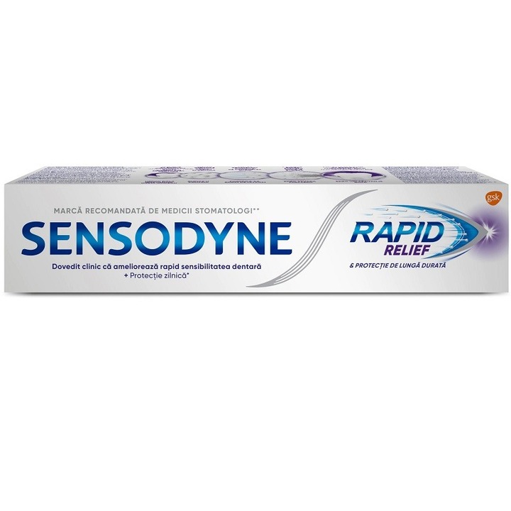 Set 2 x Pasta de Dinti Sensodyne Rapid Relief 75 ml