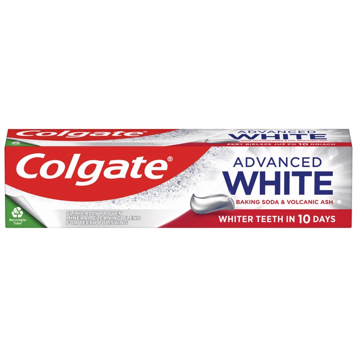 Паста за избелване на зъби Colgate Advanced White Baking Soda & Volcanic Ash, 100 мл