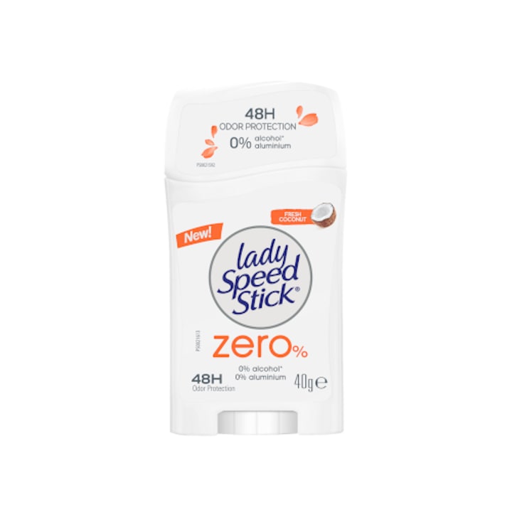 Твърд дезодорант за жени Lady Speed Stick Zero % Fresh Coconut, 40 g