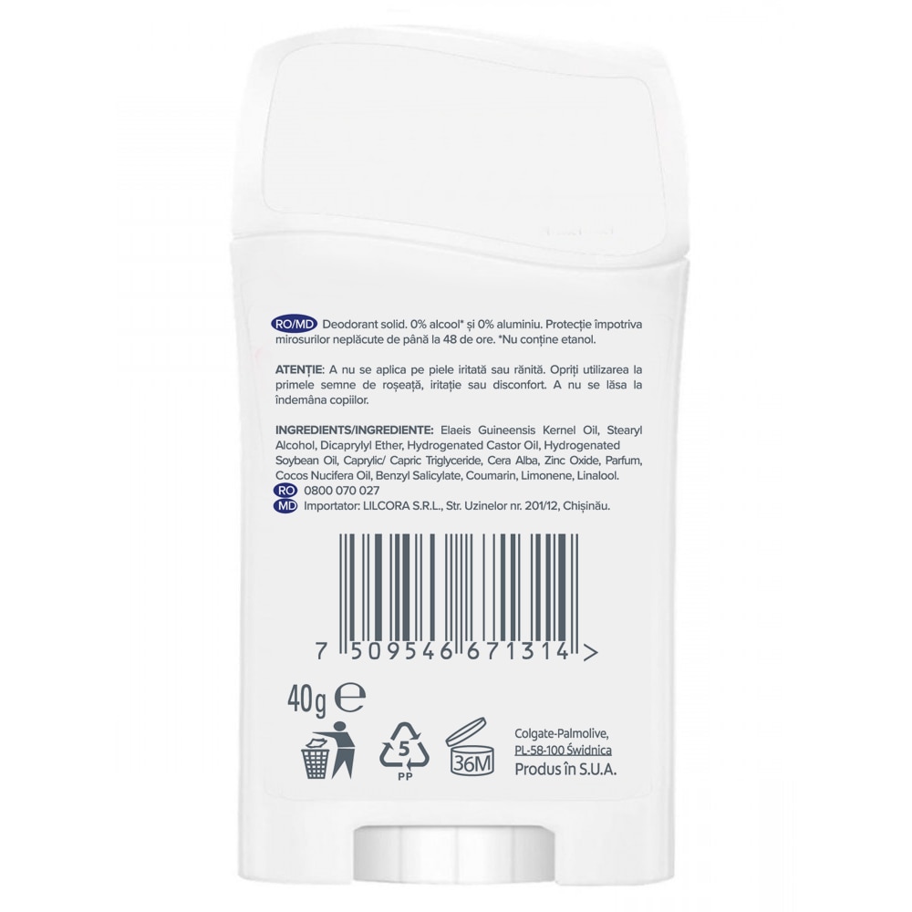 Deodorant solid pentru femei Lady Speed Stick Zero Fresh Coconut, 40