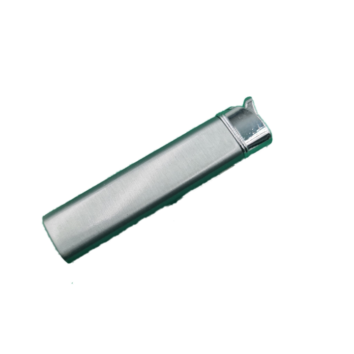 Bricheta Slim cu Gaz, Antivant, 8 cm, Argintiu, Dalimag