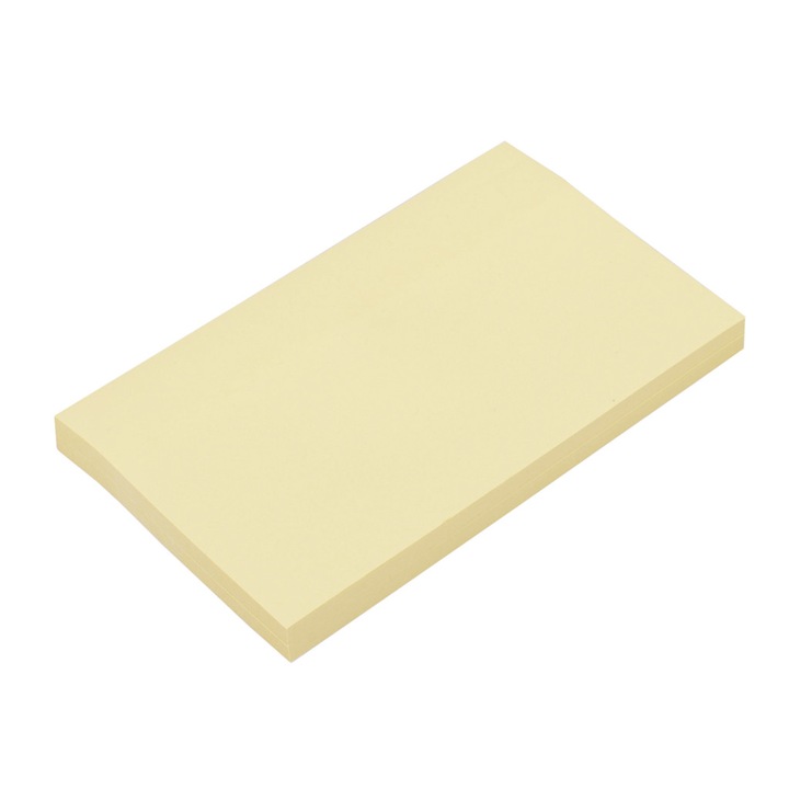 Notes hartie adeziv Kunst Galben 75 x 125 mm