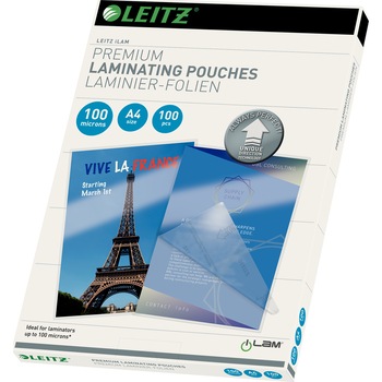Folie laminare Leitz UDT A4, 100 microni, 100 buc/top Folie laminare Leitz UDT A4, 100 microni, 100 buc/top