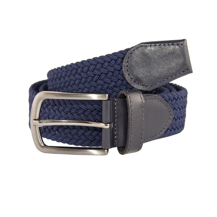 Curea impletita elastica barbati, Newtone, Piele Naturala, 130