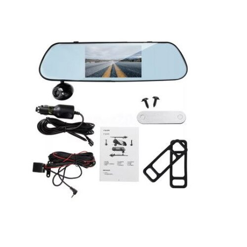 Camera auto DVR, tripla tip oglinda, filmare full hd, display 5 inch