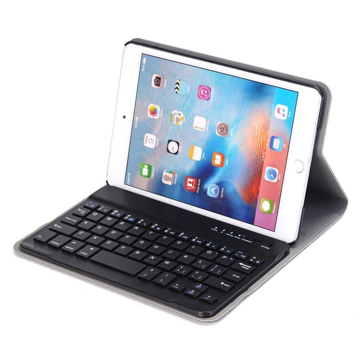 Husa tableta cu tastatura TECH PROTECT pentru Apple iPad mini 4, mini 5 2019, Negru