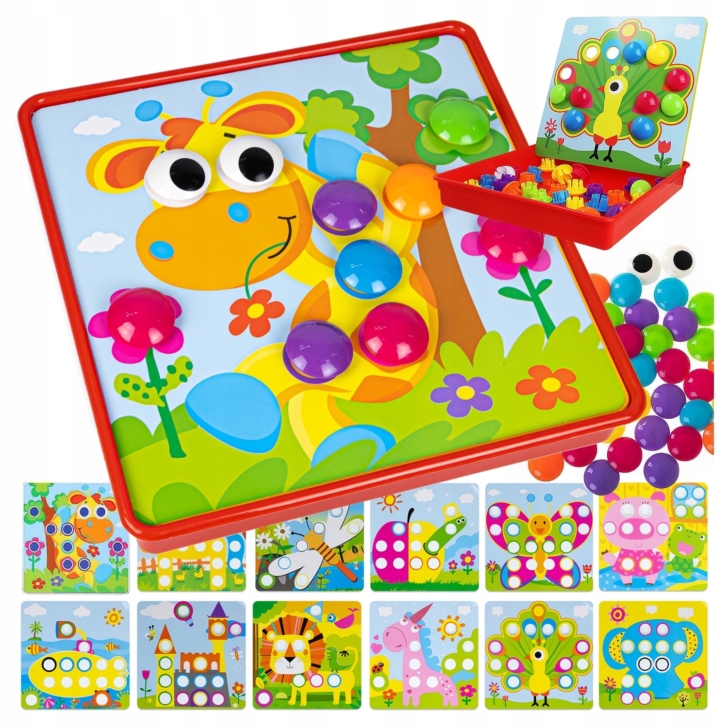 Jucarie puzzle mozaic, GameTime, 58xpiese, Multicolor, 3+ - eMAG.ro
