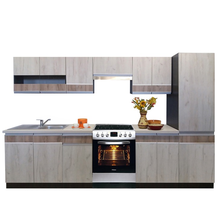 Set Bucatarie Sara 3B2, Genarom, K001 / K002, 290 x 195,5 x 60 cm