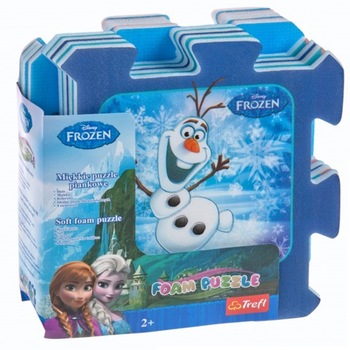 Puzzle Trefl, Covoras din spuma pentru bebelusi si copii, Disney Frozen, 8 piese fiecare 32x32 cm Puzzle Trefl, Covoras din spuma pentru bebelusi si copii, Disney Frozen, 8 piese fiecare 32x32 cm