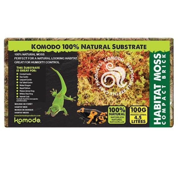 Substrat muschi sphagnum, Komodo, 100g