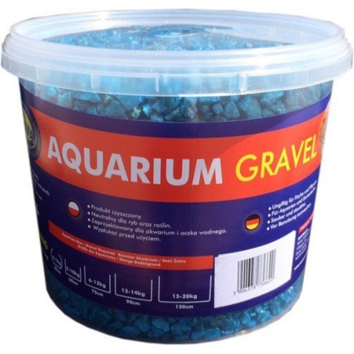 Kavics, Aqua Nova, kék, fluoreszkáló, 5kg, NCG-5