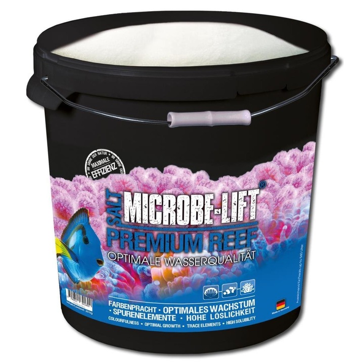Sare de corali Microbe-Lift Premium, 20kg, pentru acvarii marine, solubilitate instantanee, fara nitrati si fosfati