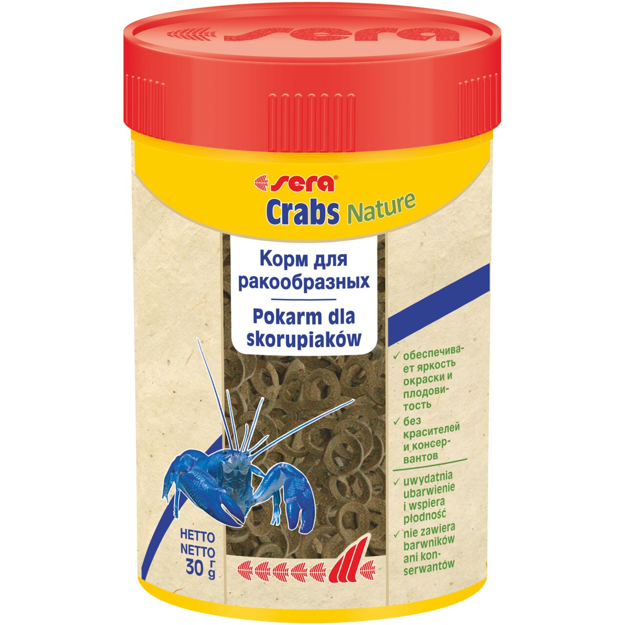 Храна за ракообразни Crabs Nature, Sera, 30 гр - eMAG.bg