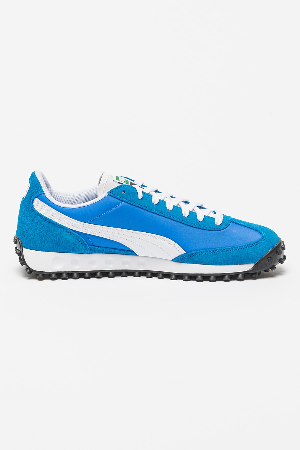 Puma Pantofi sport unisex cu garnituri din piele intoarsa Easy Rider II Alb Albastru royal