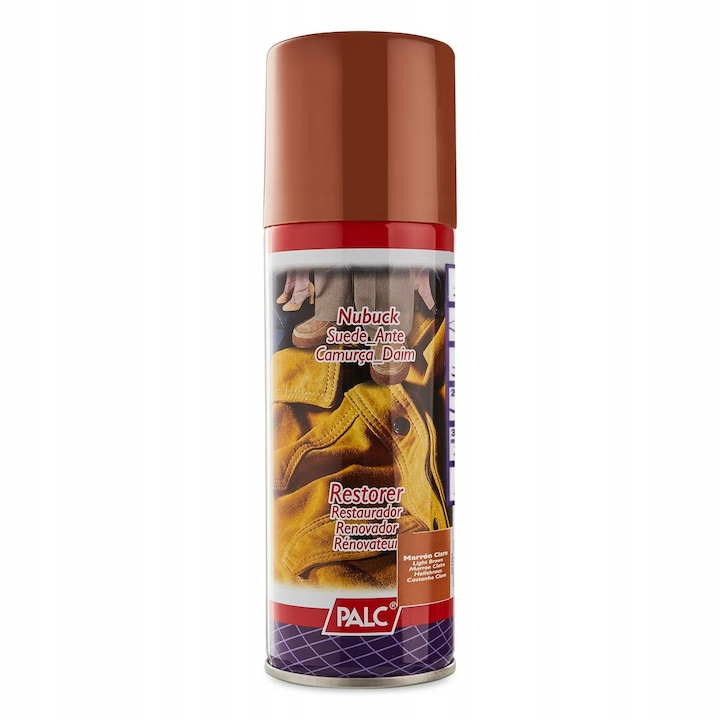 Set 2 spray vopsea pentru piele intoarsa, Palc, 200 ml, Maro deschis