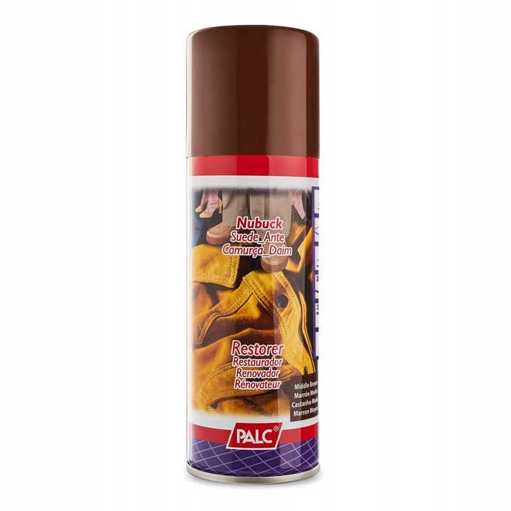 Set 4 spray vopsea pentru piele intoarsa, Palc, 200 ml, Maro mediu