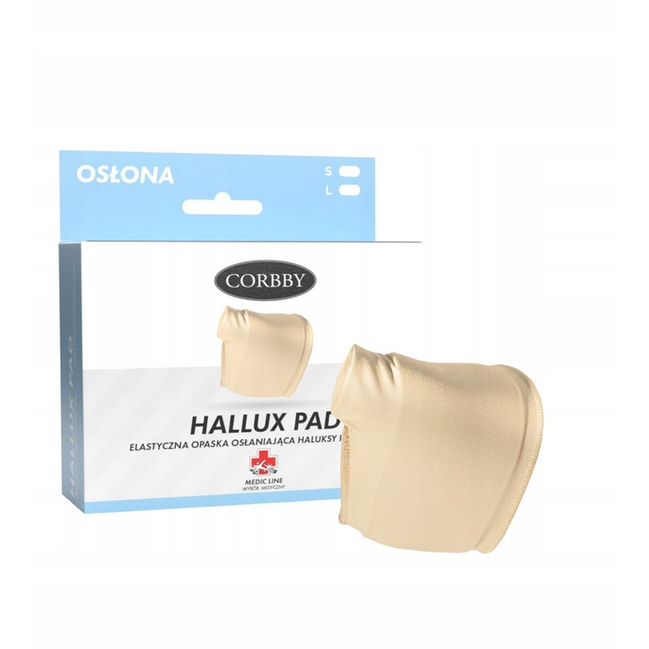 Banda pentru picioare, Corbby, Gel, Bej
