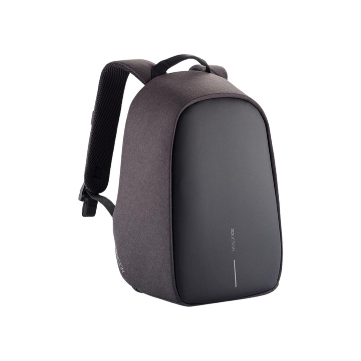 Rucsac Bobby Hero mini, XD, antifurt, compartimente laptop 13.3" si tableta 12.9", materiale sustenabile, protectie impotriva taierii, rezistent la apa, 10,5 L, negru, bandana Empath inclusa