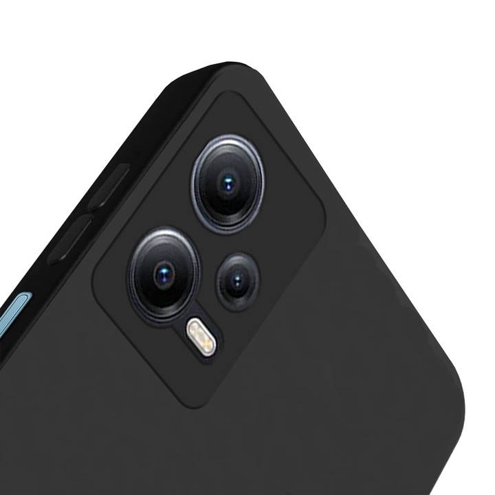 Husa Daden® Soft Silicone compatibila cu XIAOMI Redmi NOTE 12 Pro Plus 5G, Protectie sporita, Camera Protection, Negru