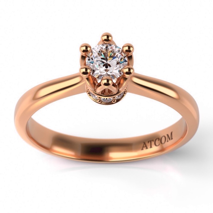 Годежен пръстен Andreus от розово злато