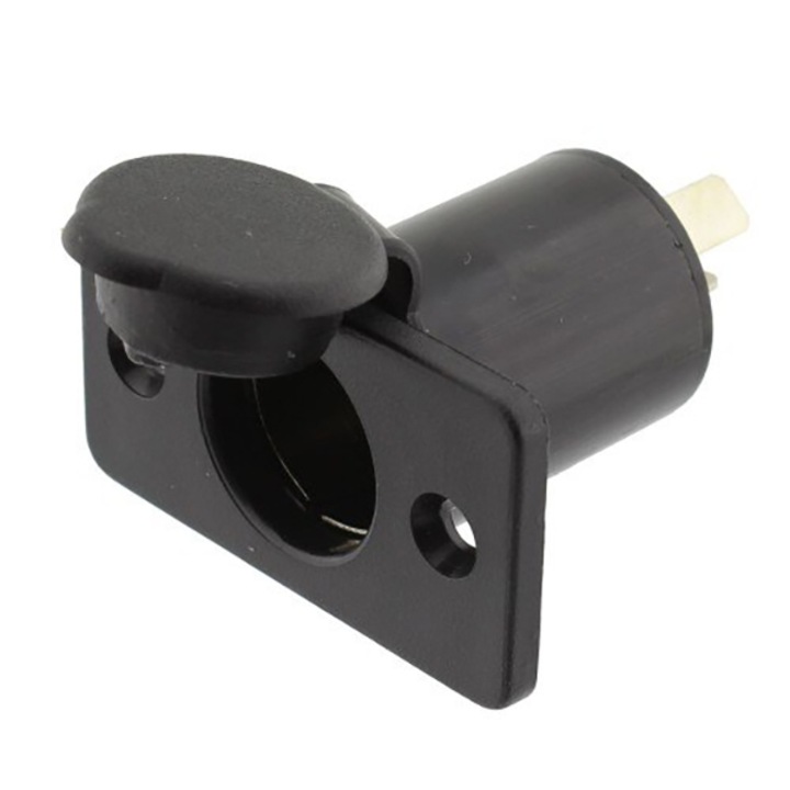 Mufa bricheta auto, fixare pe panou, neagra