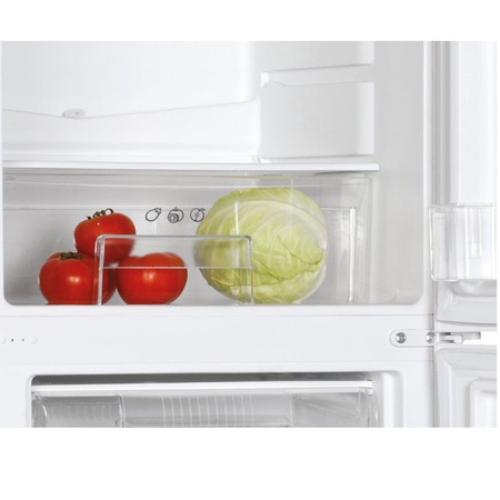 Combina frigorifica Candy CCG1S 518EW, 252 l, Super Freezing, Rafturi din sticla, Usi reversibile, Clasa E, H 180 cm, Alb