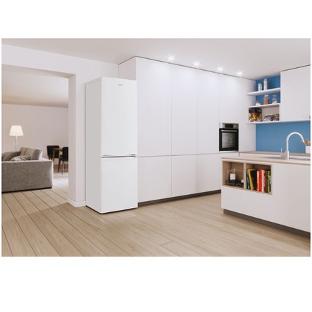 Combina frigorifica Candy CCG1S 518EW, 252 l, Super Freezing, Rafturi din sticla, Usi reversibile, Clasa E, H 180 cm, Alb