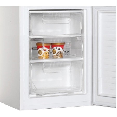 Combina frigorifica Candy CCG1S 518EW, 252 l, Super Freezing, Rafturi din sticla, Usi reversibile, Clasa E, H 180 cm, Alb