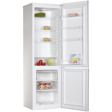Combina frigorifica Candy CCG1S 518EW, 252 l, Super Freezing, Rafturi din sticla, Usi reversibile, Clasa E, H 180 cm, Alb
