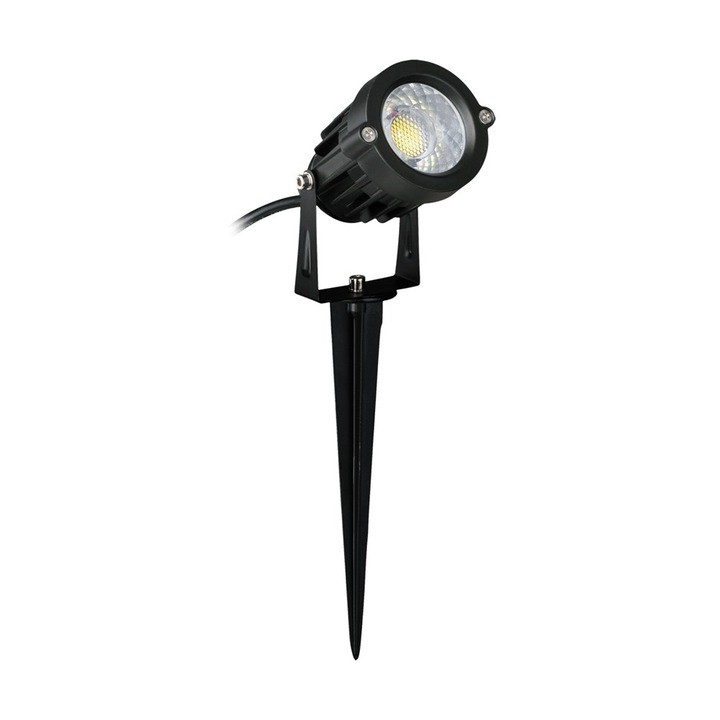 Corp de iluminat LED de gradina, Struhm, Aluminiu, 5W, 230V, 50Hz, 350 lm, Negru