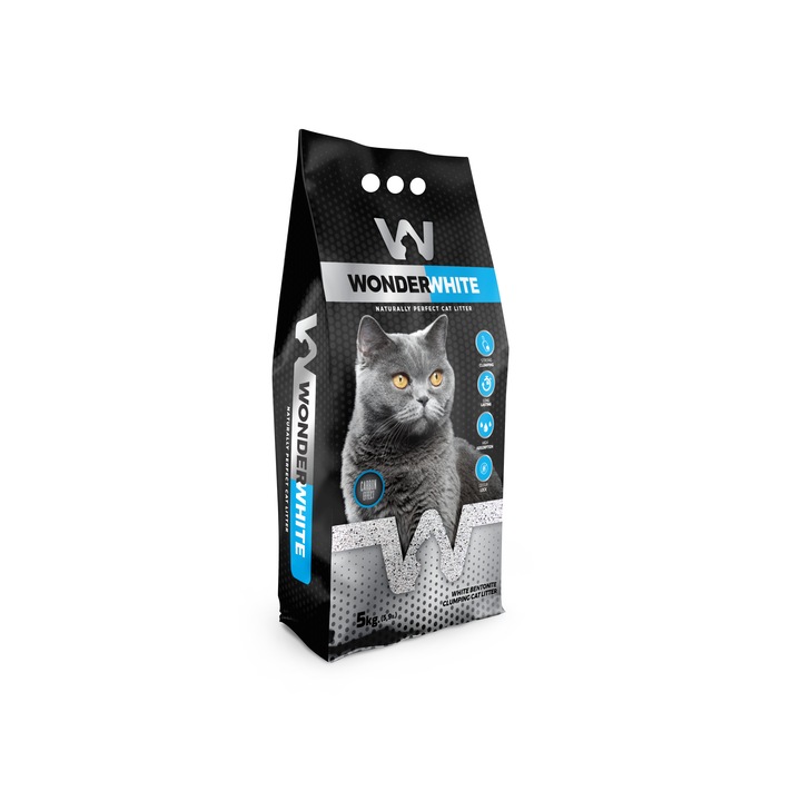 Extra fehér bentonit, aktív szén hatású, Wonder White, 5,9 l, 5 kg