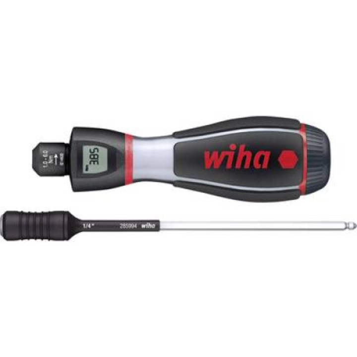 Динамометрична отвертка, Wiha, 0.8 - 3 Nm, 4 mm, черна