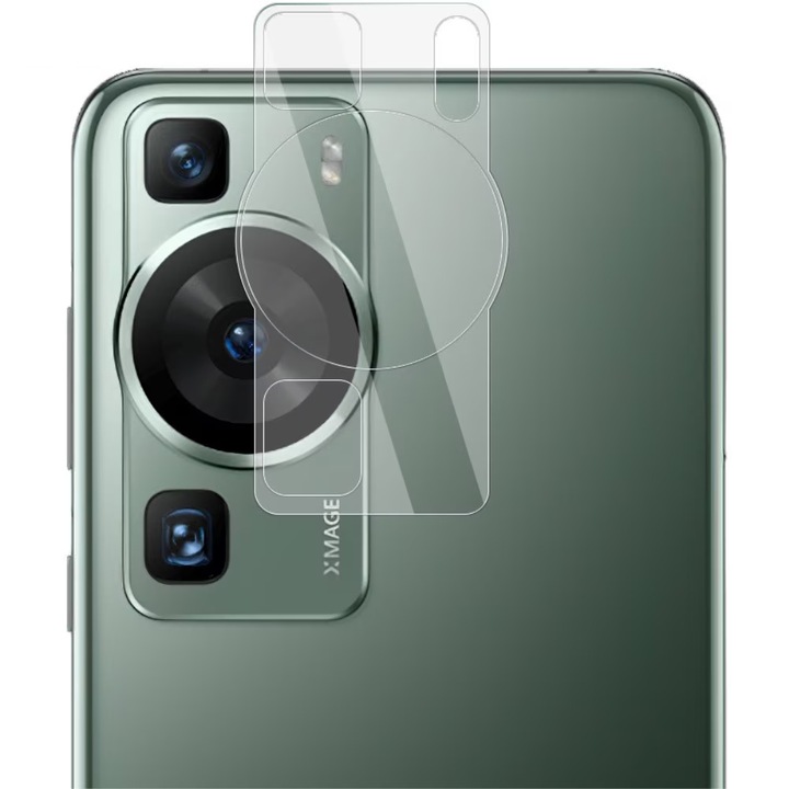 Протектор за камера SILKASE, За Huawei P60 Pro, Full Glue, Безцветен