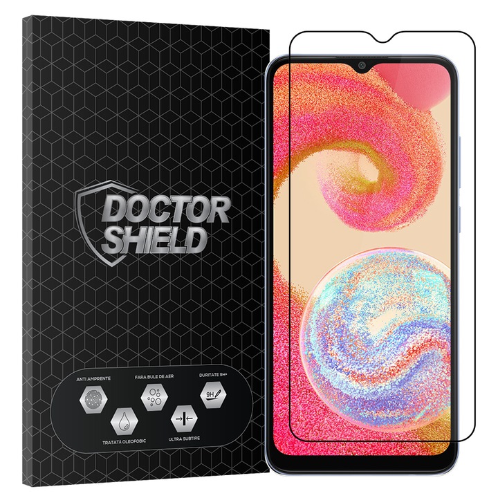 Folie Sticla Dr.Shield, Compatibil Samsung Galaxy A04e, Full Glue, Protectie Profesionala