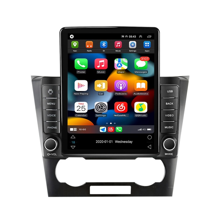 Navigatie Chevrolet Epica din 2006-2012, NAVIGPS, Display TESLA 9.5 inch, 2GB RAM si 32GB ROM, Wireless Carplay si Android Auto, Procesor Octacore, Slot sim 4G, Sunet DSP, Camera Marsarier, Bluetooth, USB, Wi Fi, Radio