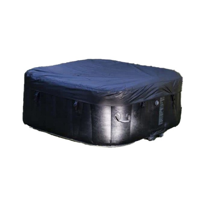 Piscina Gonflabila Cu SPA Sunspa Patrat Negru 6 Persoane 185 x 185 x 65 cm